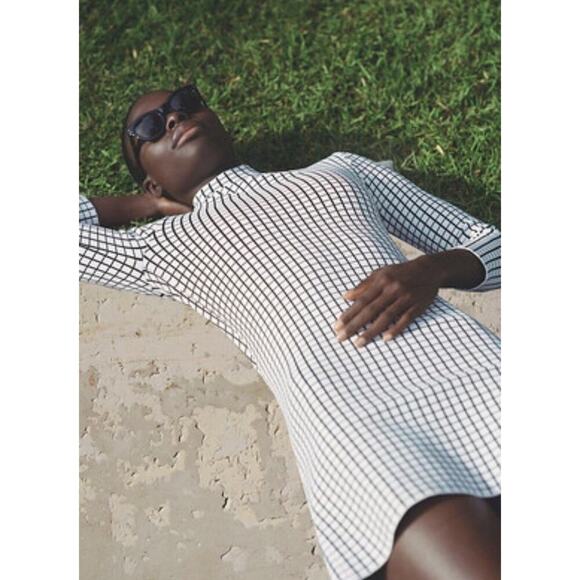 Ralph Lauren Collection Purple Label Mini Dress Long Sleeve Mock Neck Runway S - Picture 3 of 15